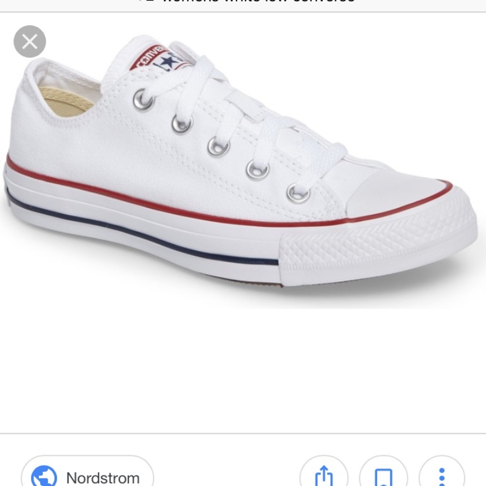 Women's white converse